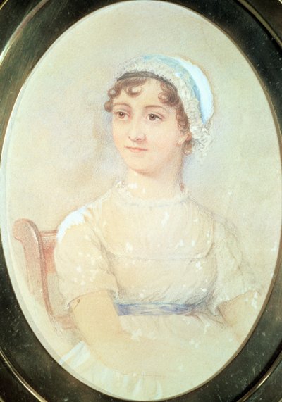 Porträt von Jane Austen von English School